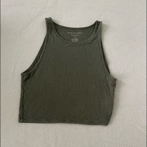 American Eagle High-Neck Cropped Tank